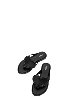 Melissa Lily Black Heart Flip Flops -Fashion Women 760849s4