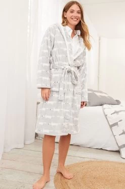 Grey Mr Fox Scion At Next Dressing Gown