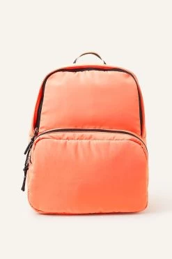 Accessorize Orange Nylon Backpack