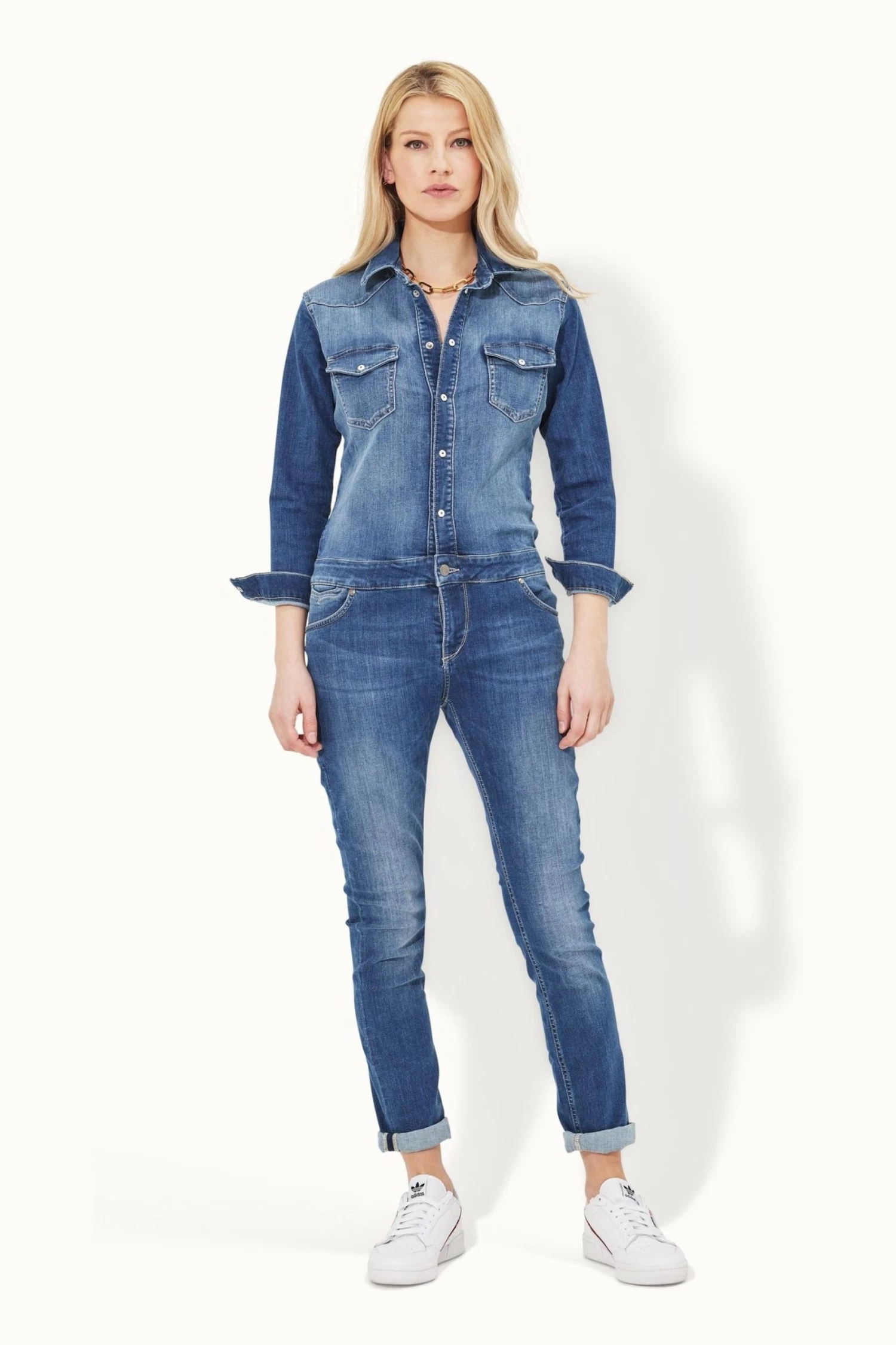 Donna Ida Sadie Blue Straight Denim Jumpsuit 7 Donna Ida Sadie Blue Straight Denim Jumpsuit - Image 5