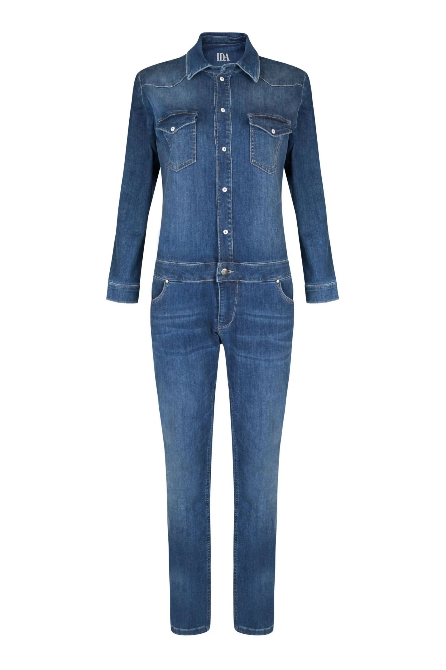Donna Ida Sadie Blue Straight Denim Jumpsuit 8 Donna Ida Sadie Blue Straight Denim Jumpsuit - Image 6