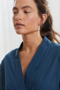 Next Cotton Embroidery Robe -Fashion Women 7TR 441s3