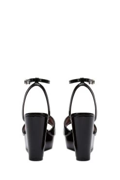 Kurt Geiger London Black Kensington Wedge Sandals -Fashion Women 818774s4