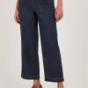 Monsoon Blue Harper Crop Wide Leg Pull-On Jeans -Fashion Women 827308s
