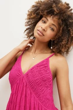 Next Textured Jersey Shirred Cami Midi Dress -Fashion Women 837363s4