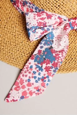 Ted Baker Natural Clairi Printed Brim Straw Hat -Fashion Women 854521s3