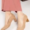 Jones Bootmaker Nude Zoey Leather Court Shoes -Fashion Women 860782s