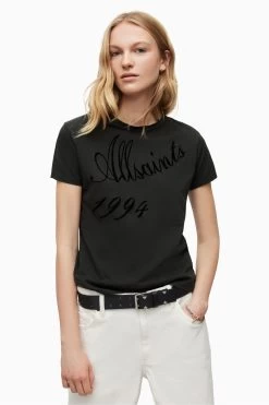 AllSaints Dexa Grace Black T-Shirt