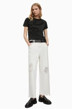 AllSaints Dexa Grace Black T-Shirt -Fashion Women 883598s3