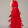 Phase Eight Red Albertina Fringe Maxi Dress -Fashion Women 892317s