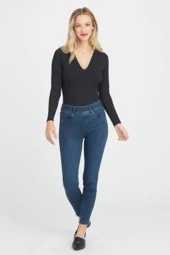 SPANX Black V-Neck Bodysuit
