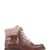 Pavers Brown Lace Up Ankle Boots -Fashion Women 8YH848s