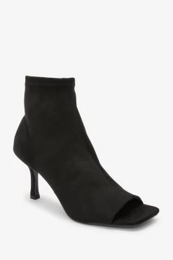 Next Black Forever Comfort® Peep Toe Heeled Shoe Boots -Fashion Women 904607s3