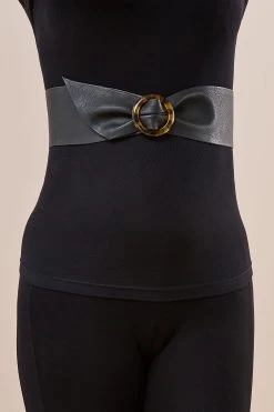 Next Black Leather Tort Buckle Waist Belt -Fashion Women 925190s4