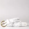 Lakeland Leather White Waverton Leather Woven Belt 1 Lakeland Leather White Waverton Leather Woven Belt -Fashion Women 935026s
