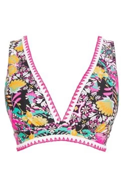 Figleaves Pink Floral Print Frida Soft Plunge Bikini Top 13 Figleaves Pink Floral Print Frida Soft Plunge Bikini Top -Fashion Women 944 987s6