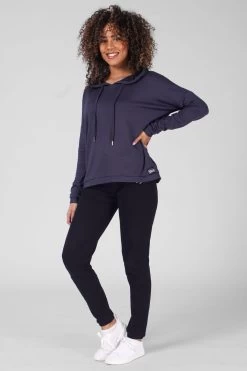 Pineapple Dip Hem Hoodie -Fashion Women 955932s3