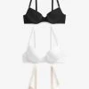 Next Cotton Blend Bras 3 Pack -Fashion Women 959 536s