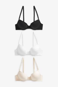 Next Cotton Blend Bras 3 Pack