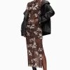 AllSaints Tia Alessandra Brown Dress -Fashion Women 962143s