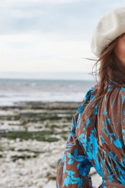 Another Sunday Poplin Cut Out Back Brown Midi Dress -Fashion Women 973800s8