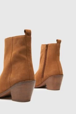 Schuh Callie Suede Western Brown Boots -Fashion Women 974858s4