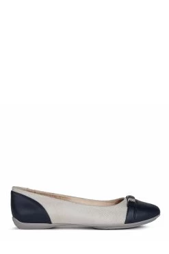 Geox Womens Charlene Blue Ballerinas