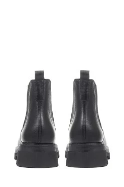 Jones Bootmaker Black Trieste Chunky Ladies Leather Chelsea Boots -Fashion Women A10033s4