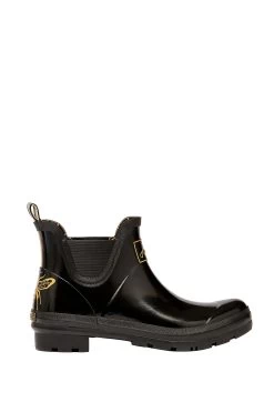 Joules Gold Bee Wellibob Short Height Printed Wellies