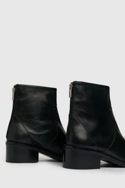 Schuh Black The Edit Peony Leather Shoes -Fashion Women A31727s3