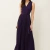 Phase Eight Blue Molly Chiffon Maxi Dress -Fashion Women A32595s