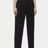 Jigsaw Black Fluid Twill Logan Trousers 1 Jigsaw Black Fluid Twill Logan Trousers -Fashion Women A40 312s