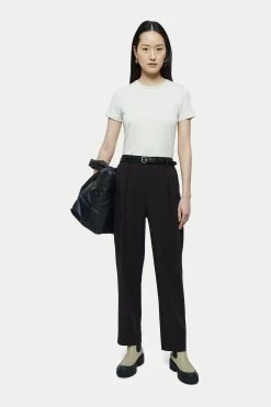 Jigsaw Black Fluid Twill Logan Trousers -Fashion Women A40312s3