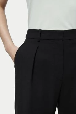 Jigsaw Black Fluid Twill Logan Trousers -Fashion Women A40312s4