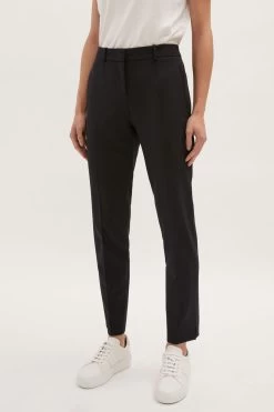 Jigsaw Navy Paris Slim Fit Tapered Trousers