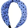 Oliver Bonas Purple Alyssa Polka Dot Purple Knot Headband