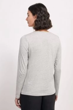 Jigsaw Supima Cotton Long Sleeve T-Shirt -Fashion Women A47894s5