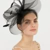 Accessorize Black Rhea Oversized Bow Fascinator Headband -Fashion Women A54748s