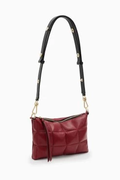 AllSaints Red Eve Quilt Cross-Body Bag -Fashion Women A58571s3
