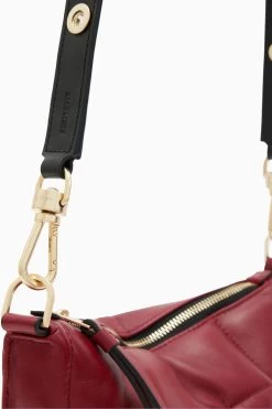 AllSaints Red Eve Quilt Cross-Body Bag -Fashion Women A58571s5