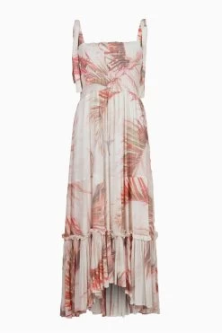 AllSaints Gabi Luar Pink Dress -Fashion Women A59459s6