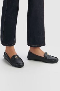 Coach Marley Leather Moccasin Driver Shoes -Fashion Women A76185s5