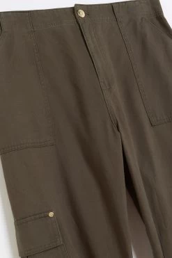 River Island Green Plus Zip Cuff Cargo Trousers -Fashion Women A78816s6