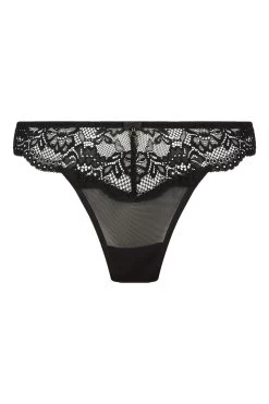 Ann Summers Black Sexy Lace Sustainable Thong 3 Pack 11 Ann Summers Black Sexy Lace Sustainable Thong 3 Pack -Fashion Women A81041s5