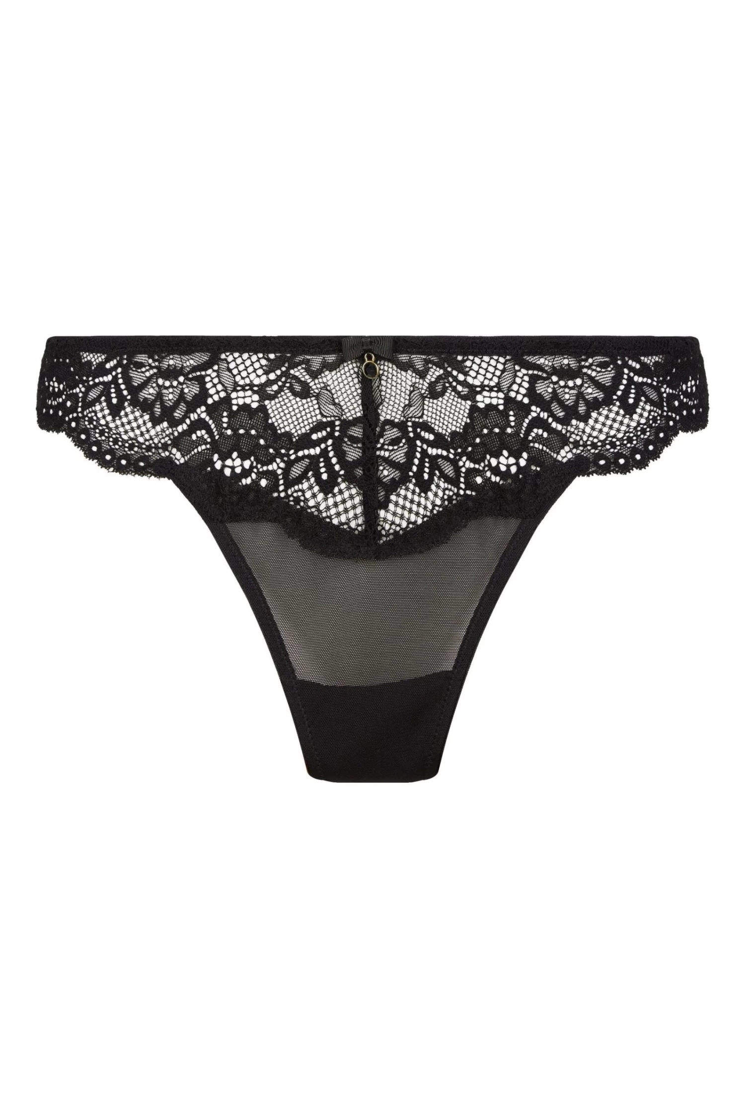 Ann Summers Black Sexy Lace Sustainable Thong 3 Pack 7 Ann Summers Black Sexy Lace Sustainable Thong 3 Pack - Image 5