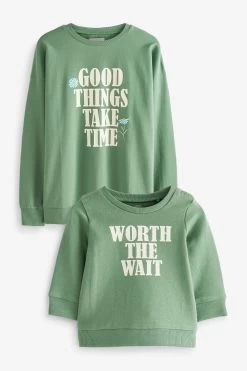 Next Maternity Mother And Baby Matching Cotton Sweatshirt Set -Fashion Women A86836s5