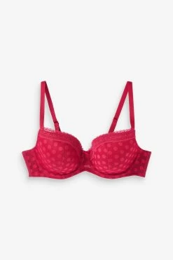 Next Navy Blue/Red Spot Mesh Bras 2 Pack -Fashion Women A89211s8