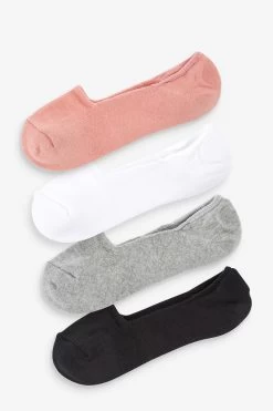 Next Cushion Sole Invisible Trainer Socks 4 Pack