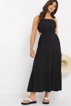 Figleaves Serengeti Black Maxi Beach Dress