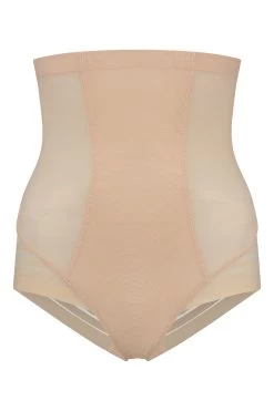 Bye Bra Nude Powermesh High Waist Briefs -Fashion Women C03104s4